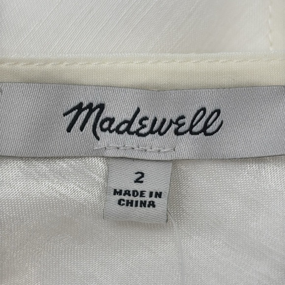 Madewell One-Shoulder Midi Dress in Lighthouse white size 2 NWT NQ624 - Picture 7 of 12